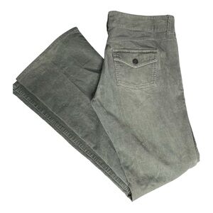 NWOT Vintage Y2K 2003 Green Corduroy low Rise flare jeans size 8
